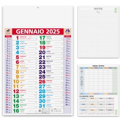 ART. 247 Calendario olandese gr 70 multicolor F.to 30x47 cm