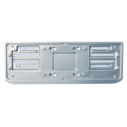 ART. 43AG Portatarga universale anteriore in acciaio grigio